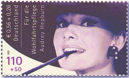 Audrey Hepburn - interesting facts about stamps